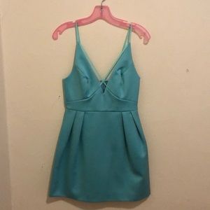 TOPSHOP Tiffany Blue Mini Dress Size 4